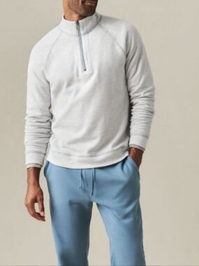 American Giant Men's Large Half Zip Sweatshirt Long Sleeve NWOT